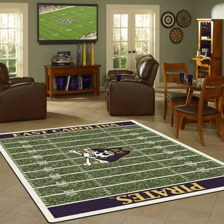 East Carolina Pirates Ncaa Rug Room Carpet Sport Custom Area Floor Home Decor