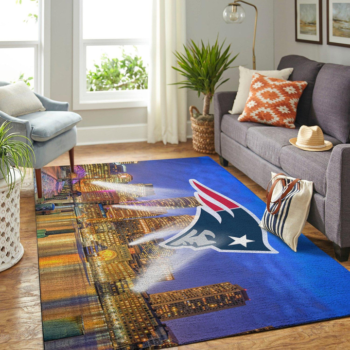 New England Patriots Nfl Rug Room Carpet Sport Custom Area Floor Home Decor