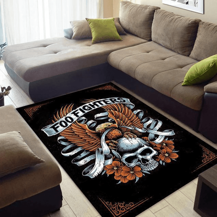 Foo Fighters Area Rug Room Carpet Custom Area Floor Home Decor