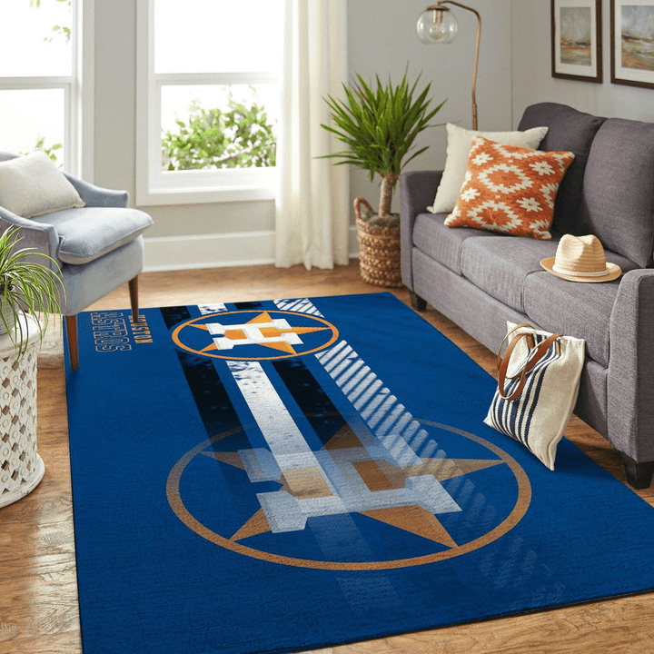 Houston Astros Mlb Rug Room Carpet Sport Custom Area Floor Home Decor