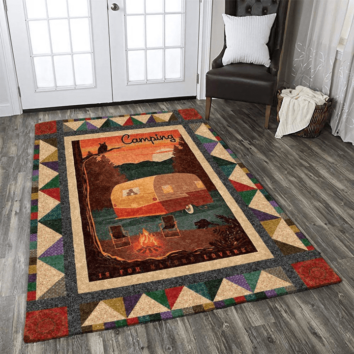 Camping Area Rug Room Carpet Custom Area Floor Home Decor