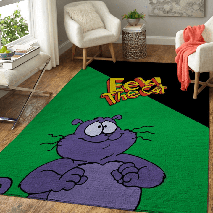 Eek The Cat Cartoon Series Tv Movies Shows Rug Room Carpet Custom Area Floor Home Decor