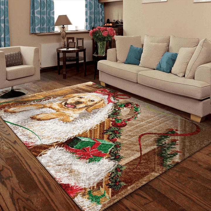 Christmas Dog Area Rug Room Carpet Custom Area Floor Home Decor