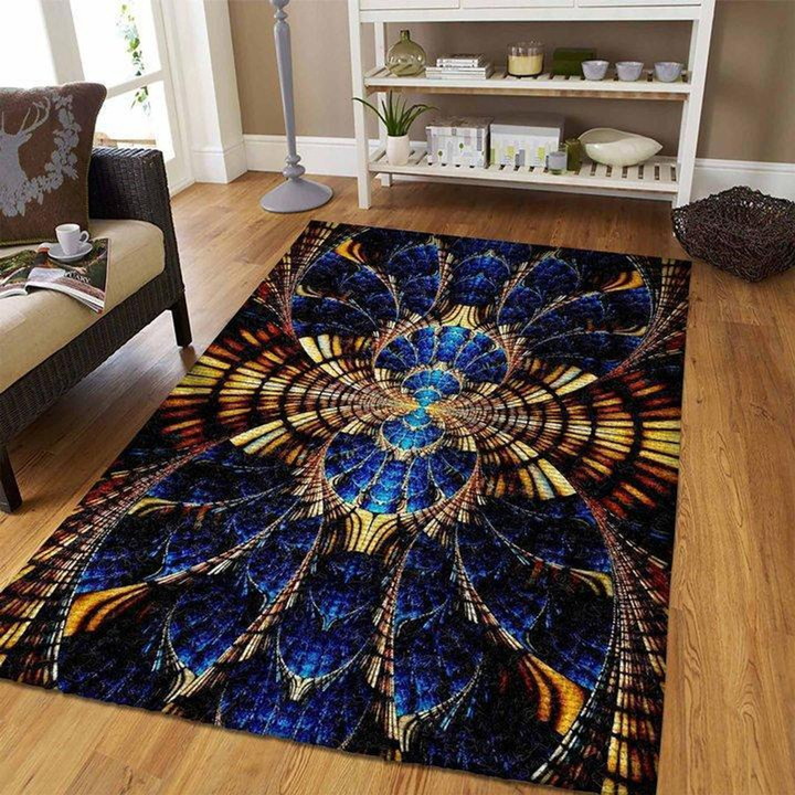 Fractal Art Rug Room Carpet Sport Custom Area Floor Home Decor