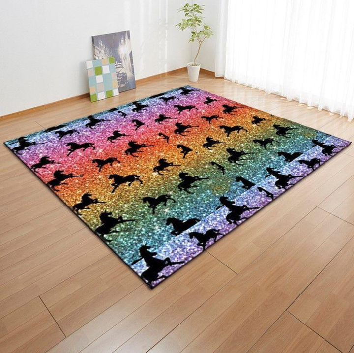 Unicorn Area Rug Room Carpet Custom Area Floor Home Decor Rug