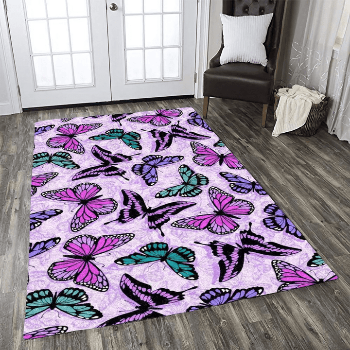 Butterfly Area Rug Room Carpet Custom Area Floor Home Decor