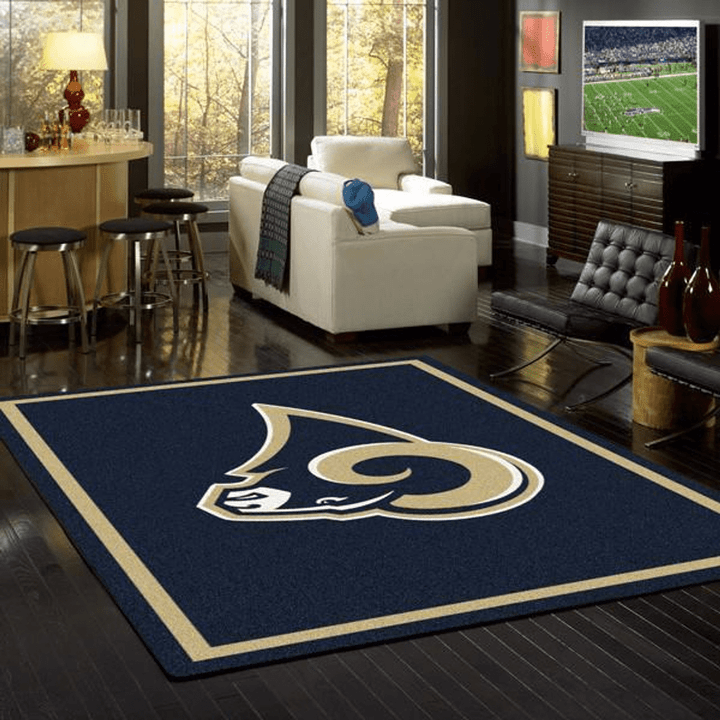 Los Angeles Rams Nfl Rug Room Carpet Sport Custom Area Floor Home Decor
