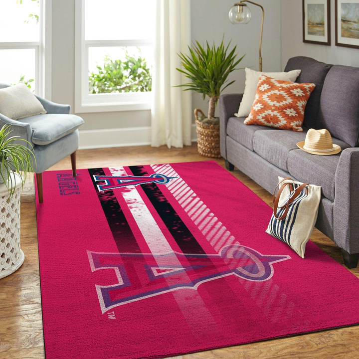 Los Angeles Angels Mlb Rug Room Carpet Sport Custom Area Floor Home Decor