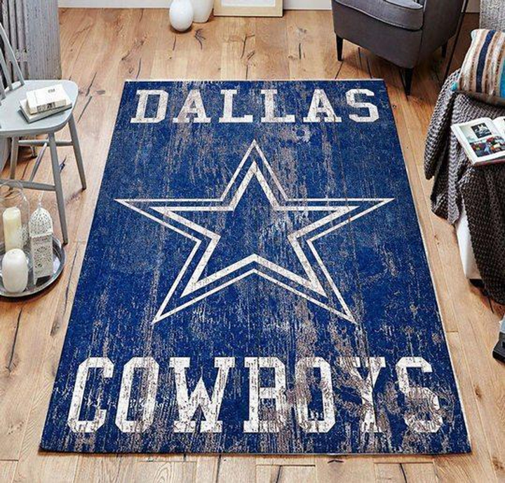 Dallas Cowboys Nfl Football Rug Room Carpet Sport Custom Area Floor Home Decor
