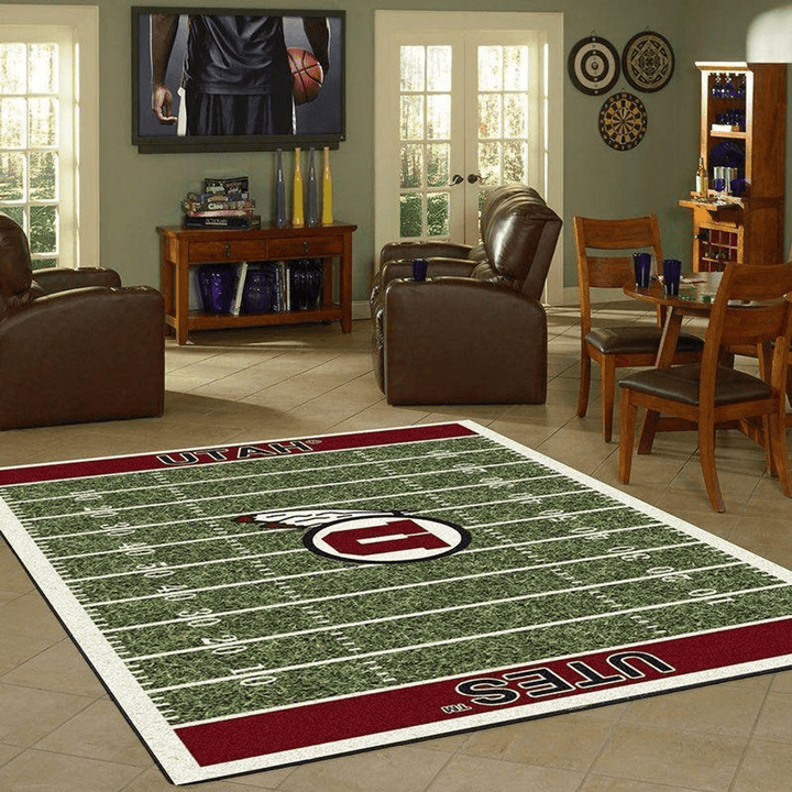 Utah Utes Football Rug Room Carpet Sport Custom Area Floor Home Decor Rug
