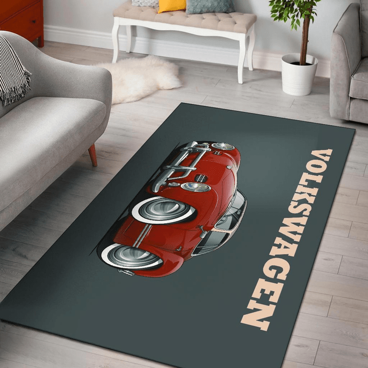 Volkswagen Car Area Rug Room Carpet Custom Area Floor Home Decor