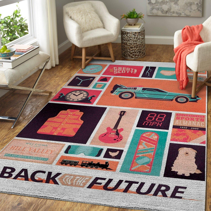 Back To The Future Movie Rug Room Carpet Sport Custom Area Floor Home Decor