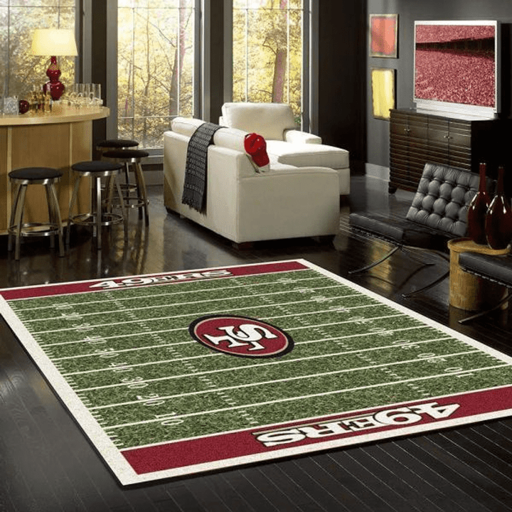 Rug San Francisco 49Ers Nfl Football Rug Room Carpet Sport Custom Area Floor Home Decor Rug