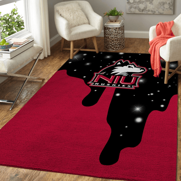 Northern Illinois Huskies Ncaa Basketball Rug Room Carpet Sport Custom Area Floor Home Decor