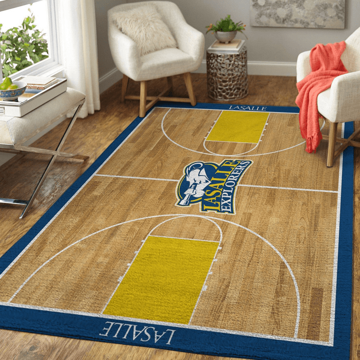 La Salle Explorers Ncaa Basketball Rug Room Carpet Sport Custom Area Floor Home Decor