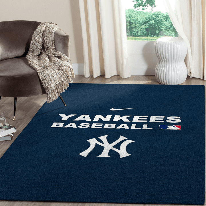 New York Yankees Mlb Baseball Rug Room Carpet Sport Custom Area Floor Home Decor