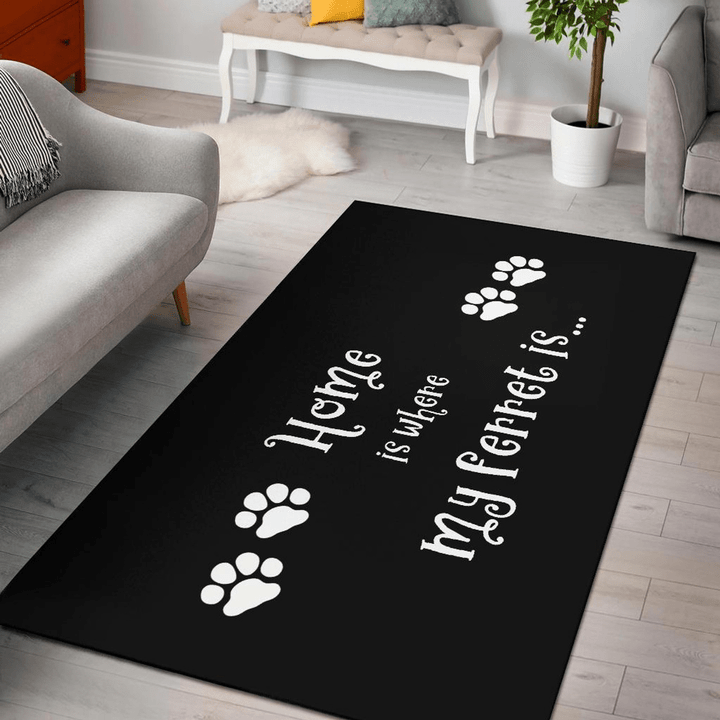 Ferret Area Rug Room Carpet Custom Area Floor Home Decor