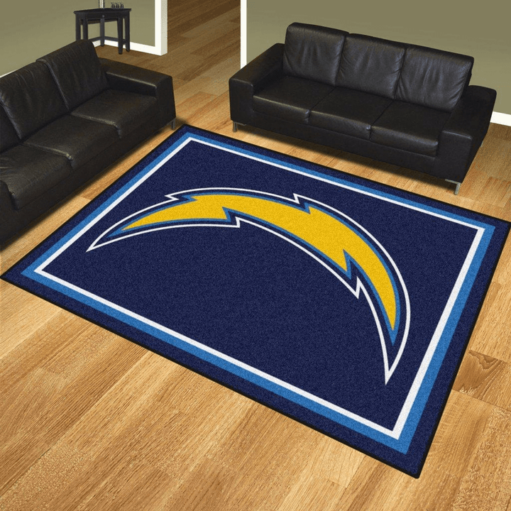 Los Angeles Chargers Nfl Football Rug Room Carpet Sport Custom Area Floor Home Decor