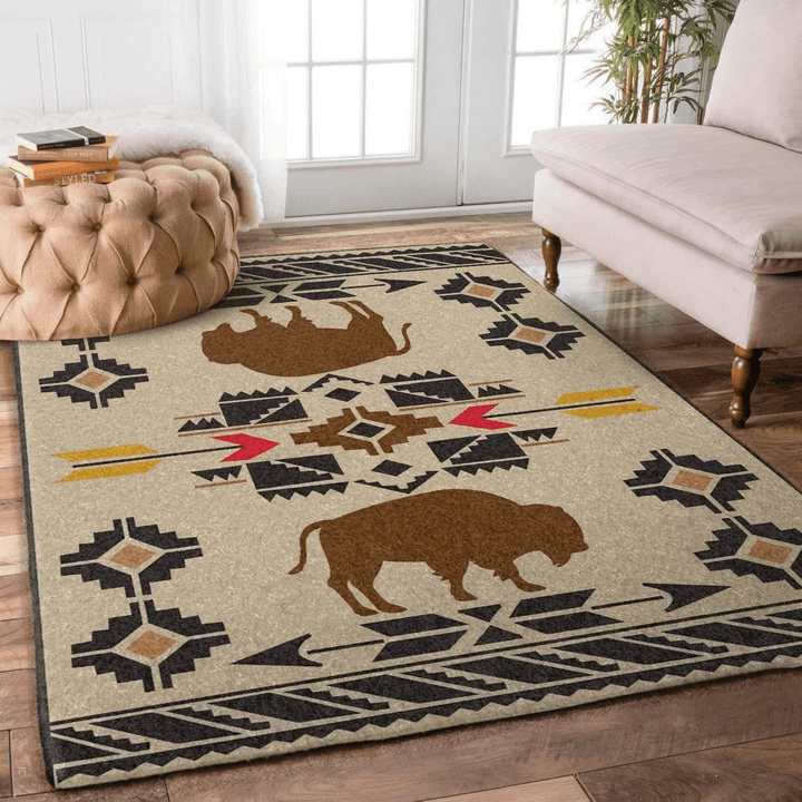 Bison Area Rug Room Carpet Custom Area Floor Home Decor