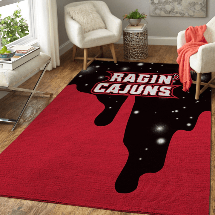 Louisiana Ragin' Cajuns Ncaa Basketball Rug Room Carpet Sport Custom Area Floor Home Decor