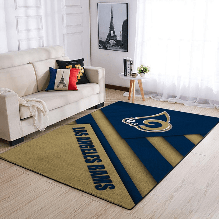 Los Angeles Rams Nfl Football Rug Room Carpet Sport Custom Area Floor Home Decor