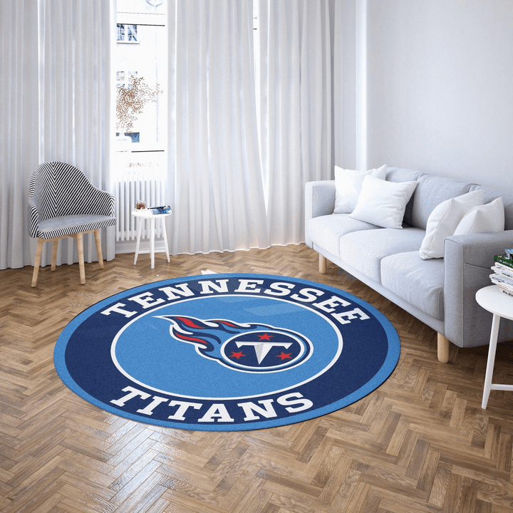 Tennessee Titans Nfl Football Round Carpet Room Round Rug Sport Custom Area Floor Home Decor