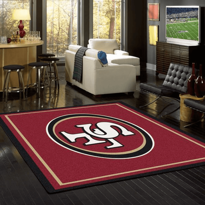 Rug San Francisco 49Ers Nfl Rug Room Carpet Sport Custom Area Floor Home Decor Rug