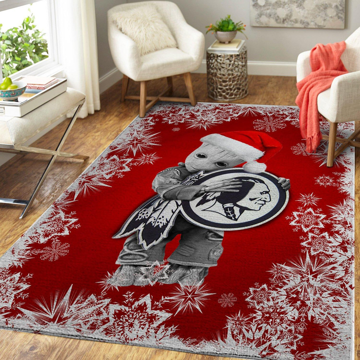 Washington Redskins Nfl Football Groot Hug Christmas Rug Room Carpet Sport Custom Area Floor Home Decor Rug