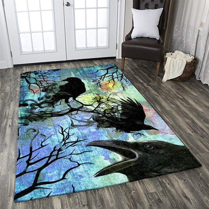 Rug Crow Area Rug Room Carpet Custom Area Floor Home Decor