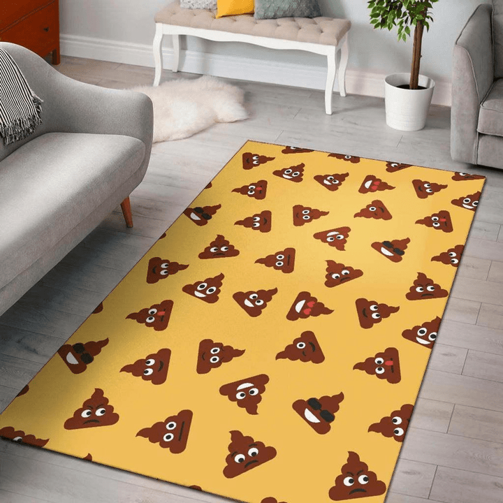 Emoji Poop Area Rug Room Carpet Custom Area Floor Home Decor