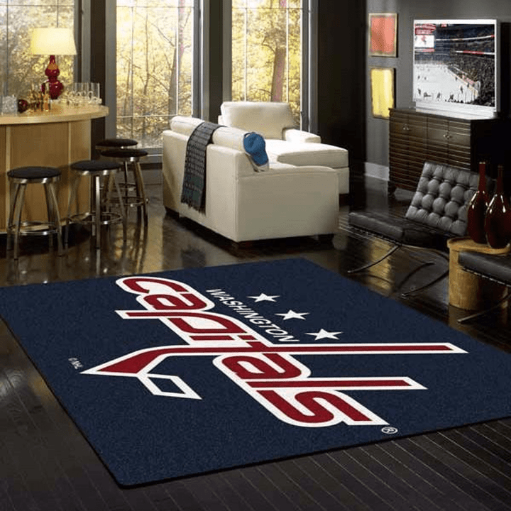 Washington Capitals Nhl Rug Room Carpet Sport Custom Area Floor Home Decor Rug
