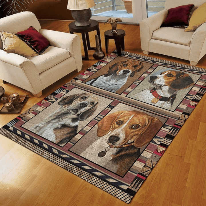 Beagle Area Rug Room Carpet Custom Area Floor Home Decor