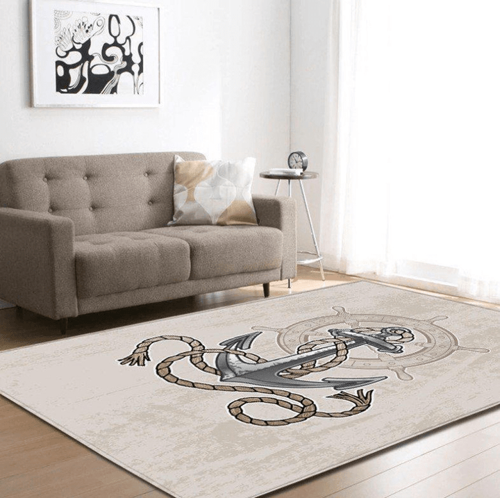 Nautical Area Rug Room Carpet Custom Area Floor Home Decor