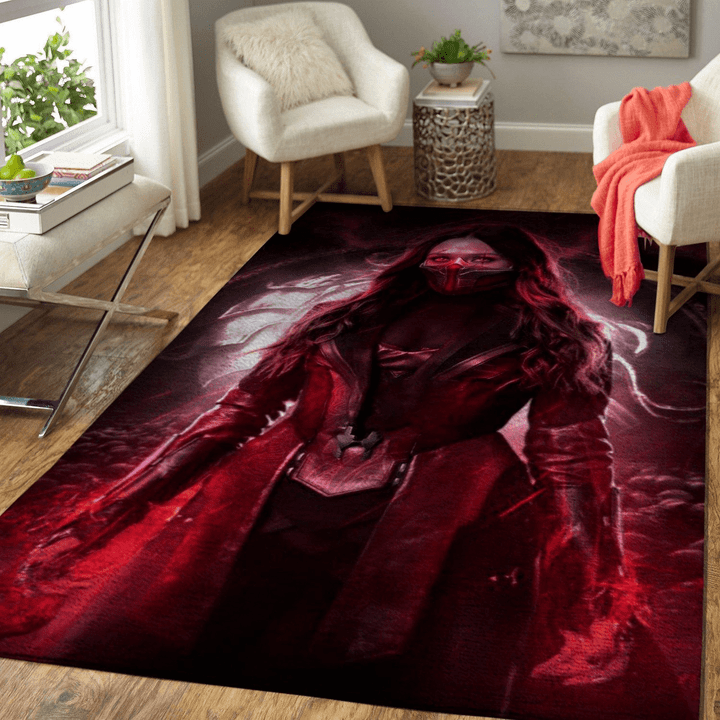 Scarlet Witch Marvel Superhero Rug Room Carpet Sport Custom Area Floor Home Decor