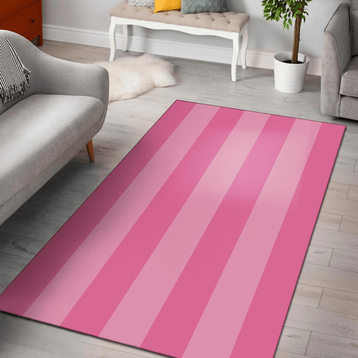 Pink Stripes Area Rug Room Carpet Custom Area Floor Home Decor