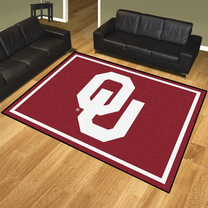 Oklahoma Sooners Ncaa Rug Room Carpet Sport Custom Area Floor Home Decor