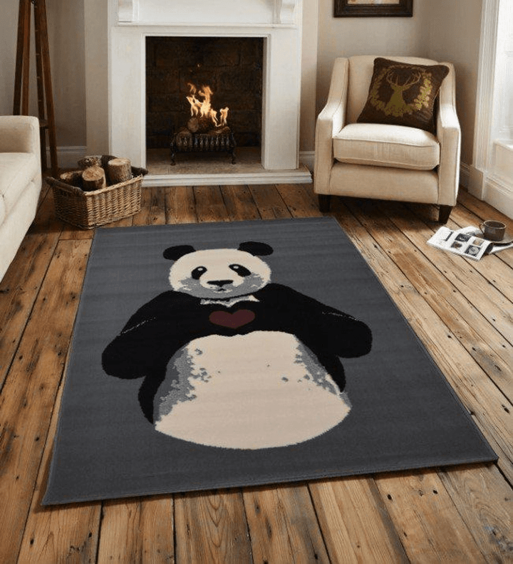 Panda Area Rug Room Carpet Custom Area Floor Home Decor