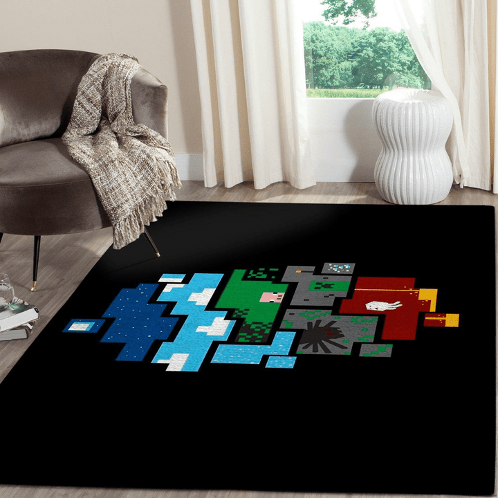 Minecraft Rug Room Carpet Game Custom Area Floor Home Decor
