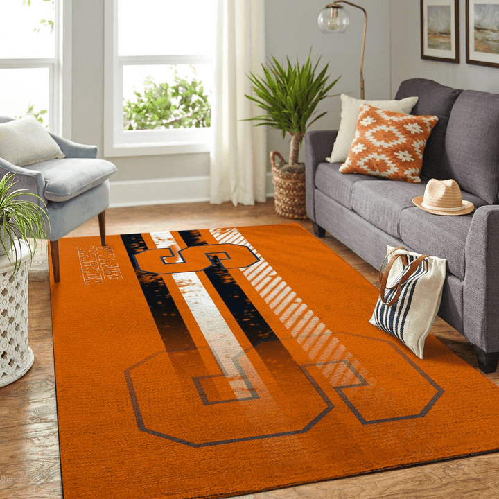 Syracuse Orange Ncaa Rug Room Carpet Sport Custom Area Floor Home Decor