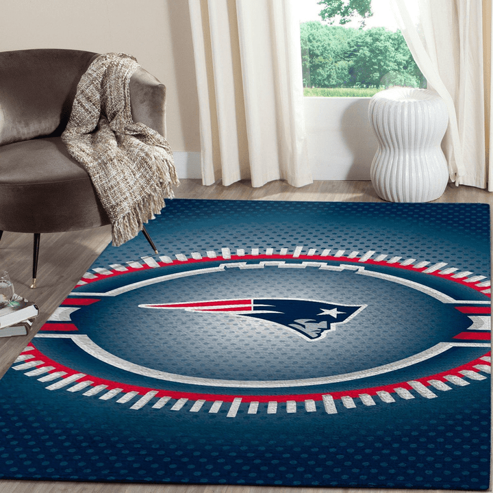 New England Patriots Nfl Football Rug Room Carpet Sport Custom Area Floor Home Decor