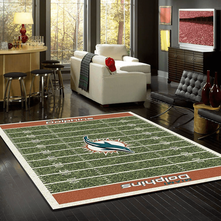 Miami Dolphins Rug Team Home Field