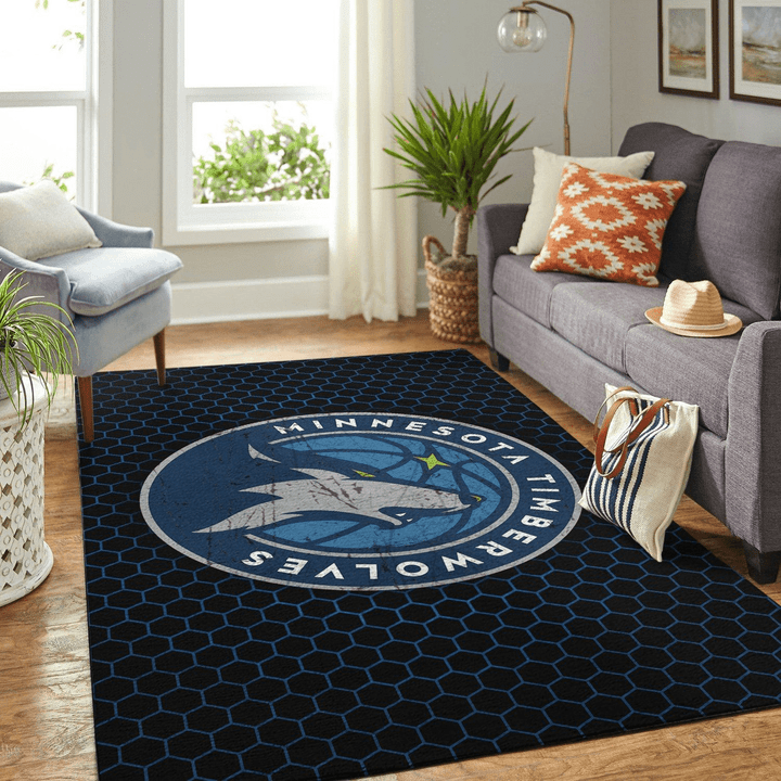 Minnesota Timberwolves Nba Rug Room Carpet Sport Custom Area Floor Home Decor