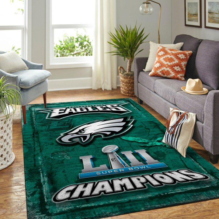 Philadelphia Eagles Nfl Football Rug Room Carpet Sport Custom Area Floor Home Decor