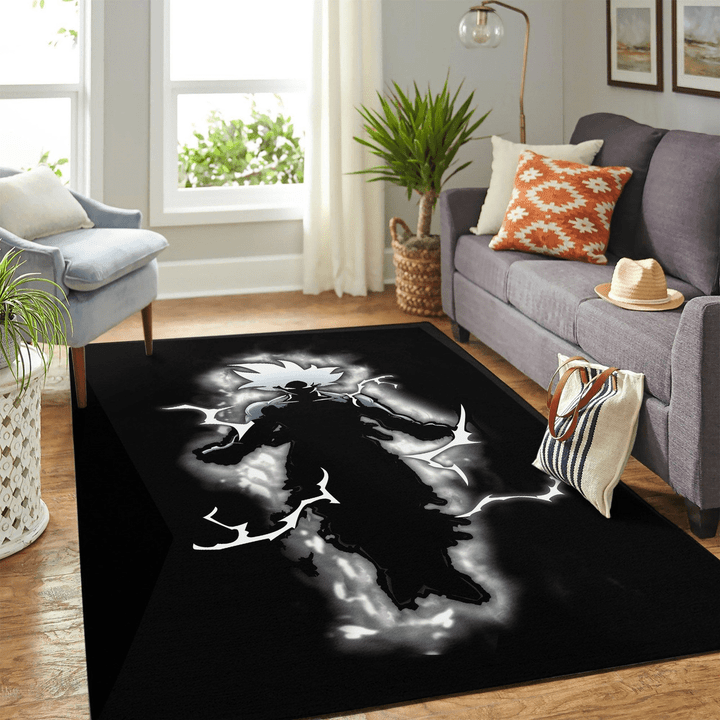 Goku Thunder Area Rug Room Carpet Custom Area Floor Home Decor