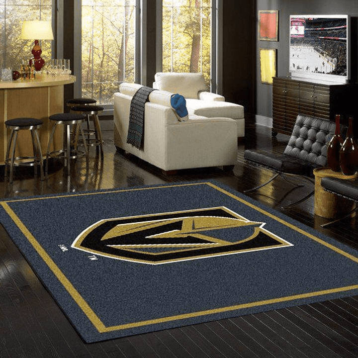 Vegas Golden Knights Nhl Rug Room Carpet Sport Custom Area Floor Home Decor Rug