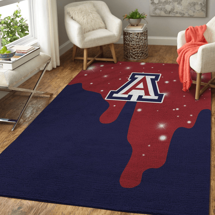 Arizona Wildcats Ncaa Basketball Rug Room Carpet Sport Custom Area Floor Home Decor