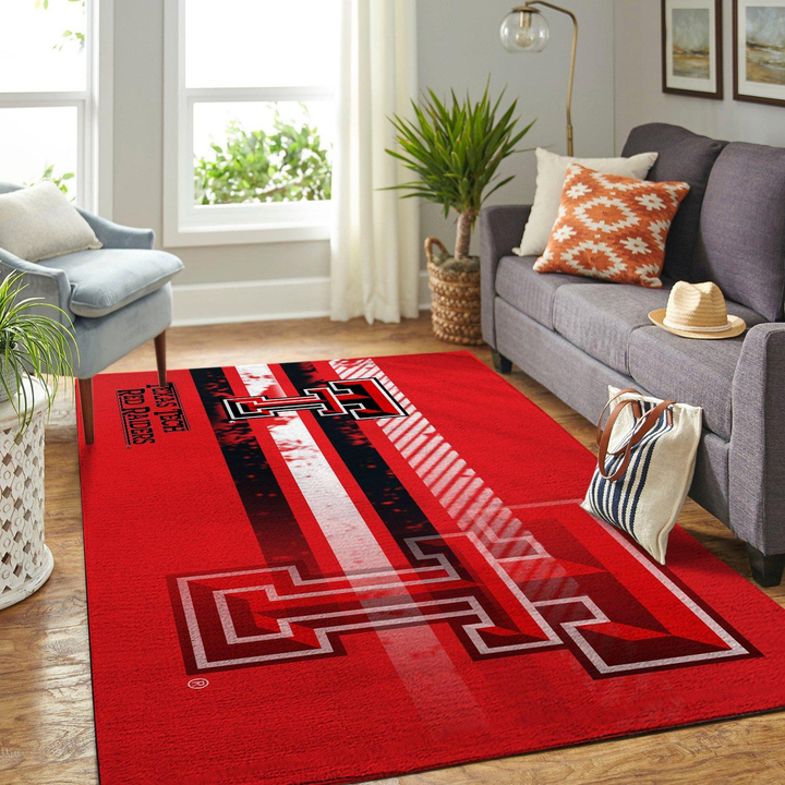 Texas Tech Red Raiders Ncaa Rug Room Carpet Sport Custom Area Floor Home Decor