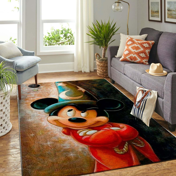 Mickey Mouse Area Rug Room Carpet Custom Area Floor Home Decor
