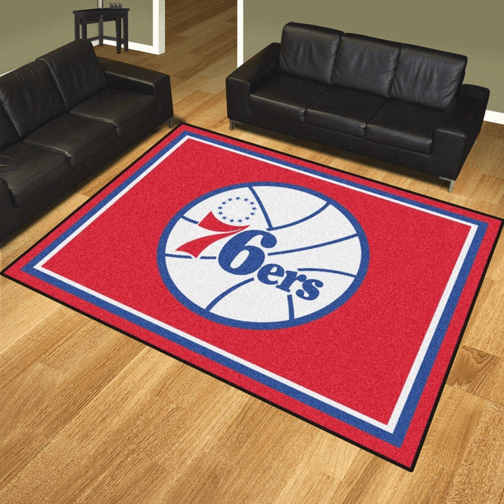 Philadelphia 76Ers Nba Basketball Rug Room Carpet Sport Custom Area Floor Home Decor
