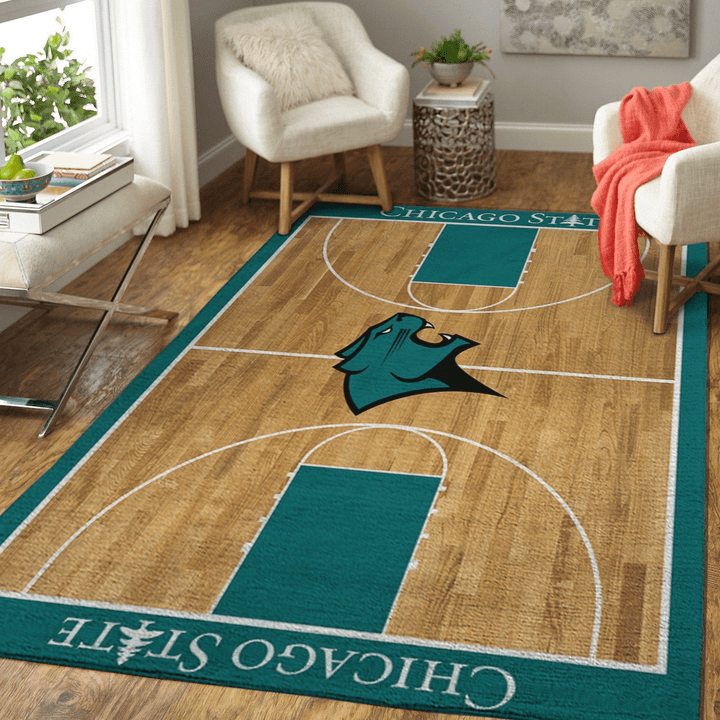 Chicago State Cougars Ncaa Basketball Rug Room Carpet Sport Custom Area Floor Home Decor